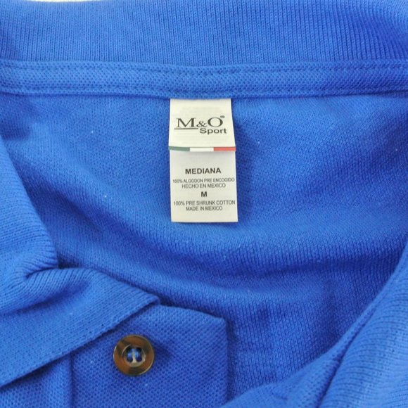 BLOCKBUSTER VIDEO Vintage Employee Uniform Polo Shirt Blue NEW Size M - Picture 7 of 10